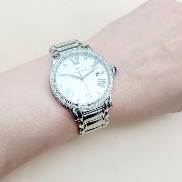 David Yurman Classic Quartz Watch Stainless Steel with Diamond Bezel, 38mm - Picture 9 of 11